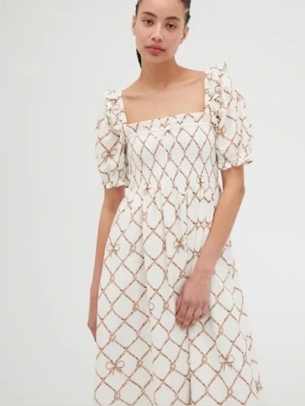Hill House Home Scarlett Nautical Trellis Dress XS